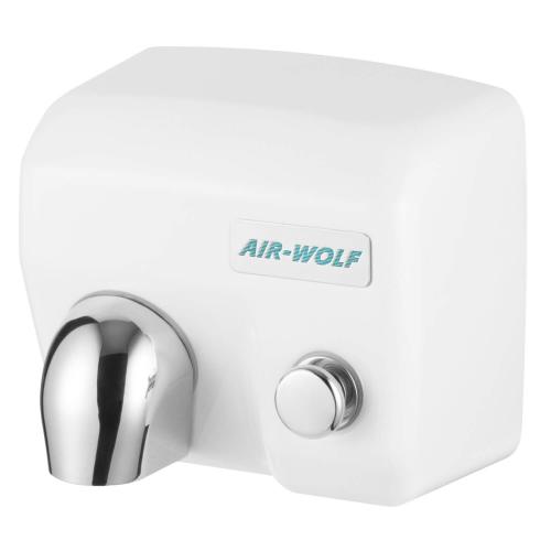 AIR-WOLF Warmluft-Händetrockner Serie E manuell Stahl (weiß)